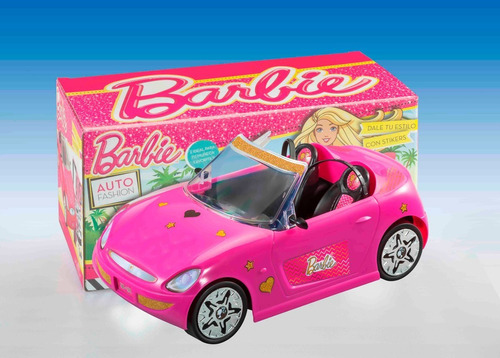 Auto Barbie Descapotable Incluye Stickers Original