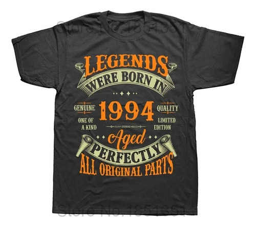 Camiseta Neutra De Algodón Con Estampado Retro De 1994
