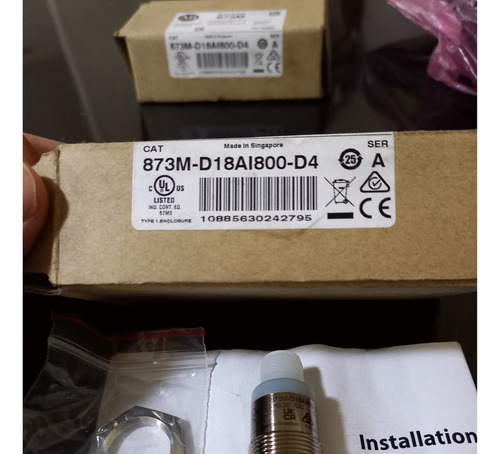 Sensor Ultrasonico 873m-d18ai800-d4 Allen Bradley (Usado)