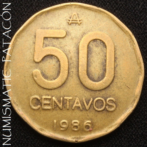 Moneda 50 Centavos De Austral 1986