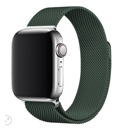 Pulseira Milanese Para Apple Watch 45mm - Midnight Green