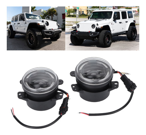 Faros Antiniebla Led, 2 Unidades, 4 Pulgadas, Luces De Parac