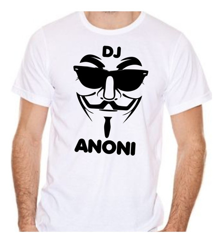 Remera Dj Anonimus Estampado Con Tu Nombre Disco Baile