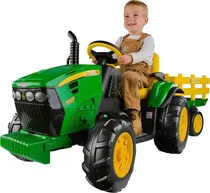 Comprar Peg Perego John Deere Tractor De Fuerza Terrestre Con Remolq