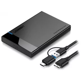 Case Disco Duro Externo Sata 2.5 A Usb 3.0 Y Usb C Ugreen