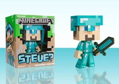 Muñeco Steve Diamond Armor Articulado Nuevo
