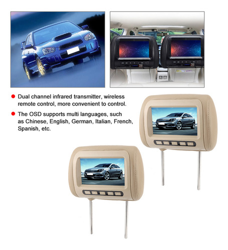 /para Reproductor De Vídeo Lcd Universal De 7 Pulgadas Para