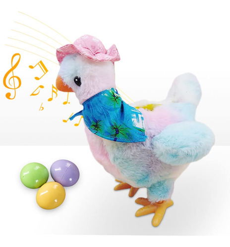 Juguetes De Peluche Ponen Huevos Pollo Musical 2024 Nuevo