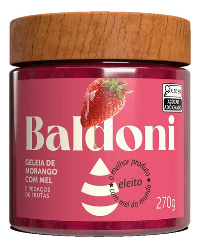 Geleia De Morango Com Mel Baldoni 270g