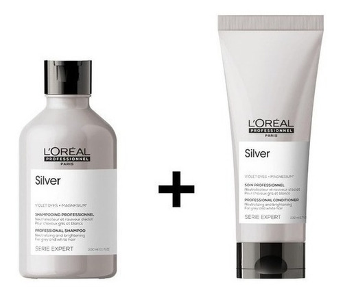 Shampoo + Acondicionador L'oréal Silver 