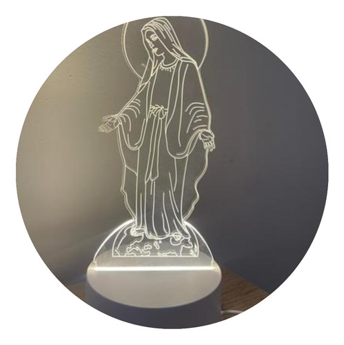 Lámpara Led  Virgen María Para Mesa O Escritorio -  Regalo