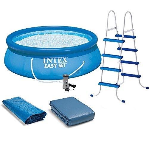 Juego De Piscina Intex Easy Set, 15 Pies Por 48 Pulgadas,