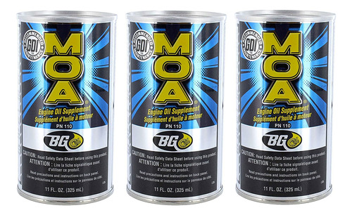 Bg Moa Motor Oil Adition 11oz (3 Paquete)