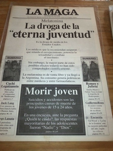 Diario La Maga 3 Enero 1996 N207 Lanata 