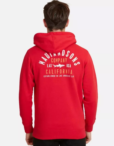 Polerón Maui And Sons Talla 10 Color Rojo Cv1977