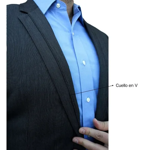 Saco Caballero Blazer Gris Sastre Casual Vestir Mod Ocean