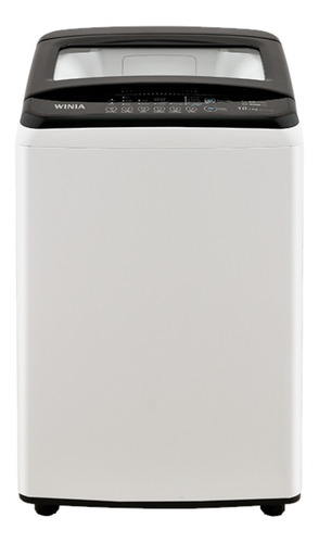 Lavadora automática Winia DWF-TE161A blanca y negra 10.1kg 127 V