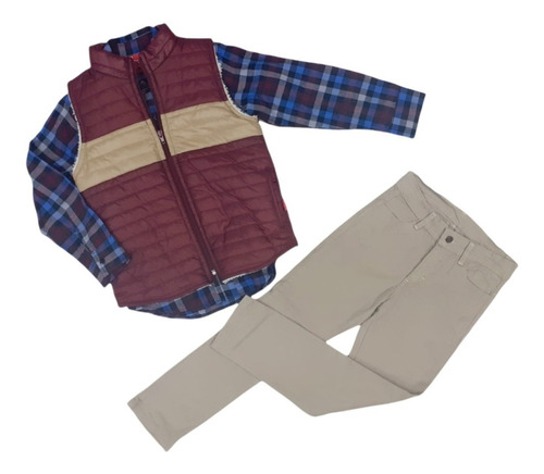 Conjunto Invierno Niño  3 Piezas Miky 9134 Chaleco