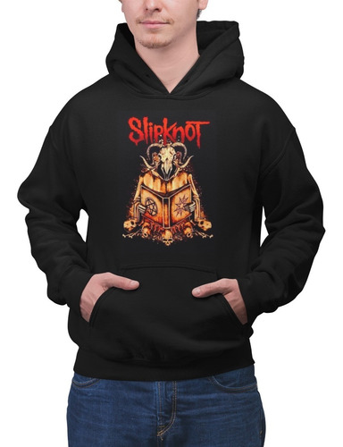 Poleron Unisex Super Slipknot Rock Metal Musica Estampado Algodon