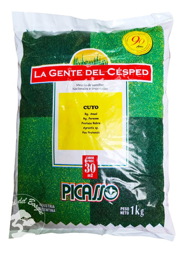 Semilla Césped Cuyo Pasto Picasso X 5kg