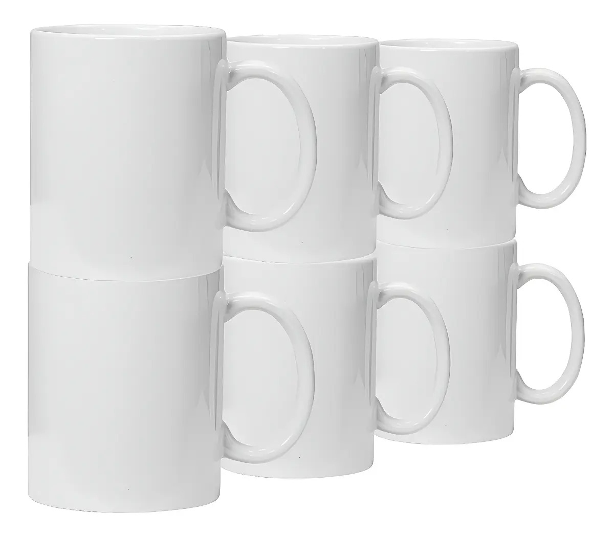 Taza Blanca 11oz Para Sublimación Tlp Sublimar 24 Brillante Color Blanco