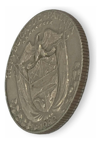 Antigua Moneda De 1/4 Balboa De Panamá Continente Americano (Usado)