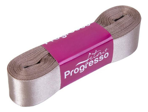 Fita De Cetim Progresso 22mm - Nº5 C/10 Metros - Todas Cores Cor Chocolate