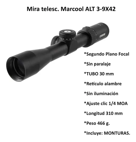Mira Telescópica Marcool Alt 3-9x42 | Cuotas sin interés