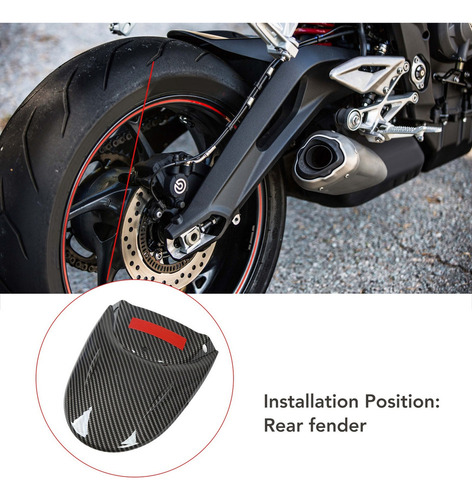 Mc1 Extensor Guardabarros Trasero Motocicleta For Triumph