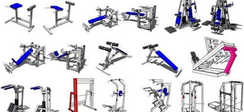 Paquete De 144 Planos Para Constuir Equipo De Gimnasio