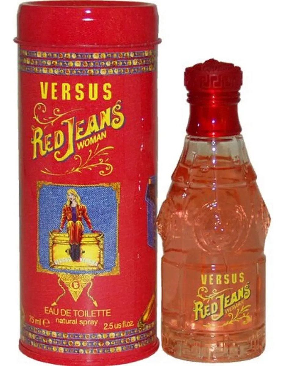 Perfume Versace Red Jeans Woman Floral Frutal Eau de Toilette 75ml
