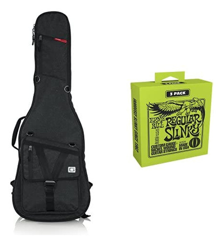 Bolsa Para Guitarra Electrica Exterior Negro Carbon Ernie S