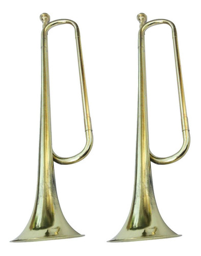 Imagen 1 de 10 de 2pcs Caballería De Trompeta De Banda Escolar, Instrumento