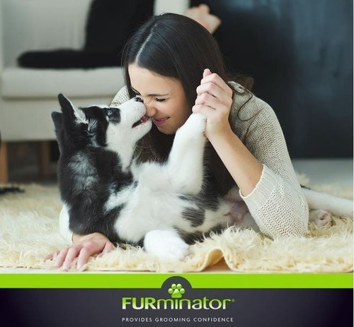 Imagen 4 de 6 de Cardina Y Peine Curvo Furminator Intercambiable Perros