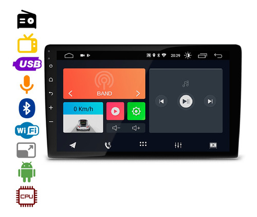 Radio Faaftech 9 Pol Android Apps Multimidia Bt Usb Fm 2din
