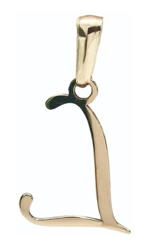 Dije Inicial Letra L Oro 14k Tamaño 2 Cm + Cadena De Regalo