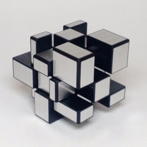 Cubo Rubik Qiyi Mirror 3x3 Speed Plateado Original