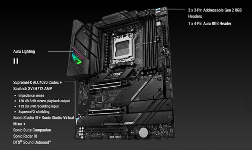 Mb Asus Rog Strix B650e-e Gaming Wifi Ryzen 7000 Ddr5 Pcie5.