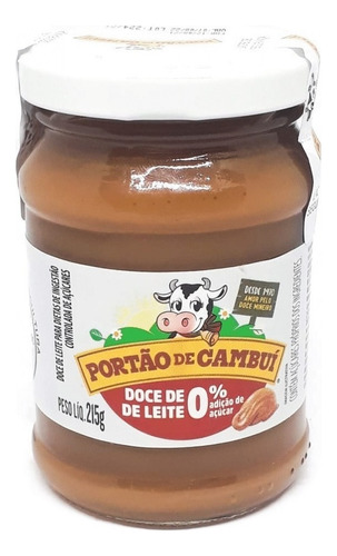 Doce De Leite Tradicional Zero Açúcar 215g Portão De Cambuí