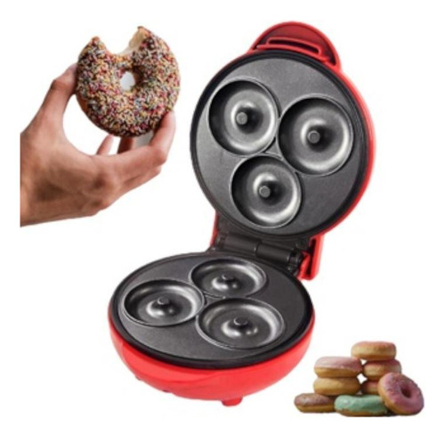 Máquina De Donuts Rosquinha 220v Café Da Manhã Cor Vermelho