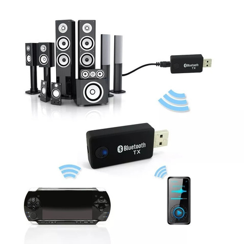 Transmissor Bluetooth Audio Stereo Plugue P2 3.5 Mm Rca Av