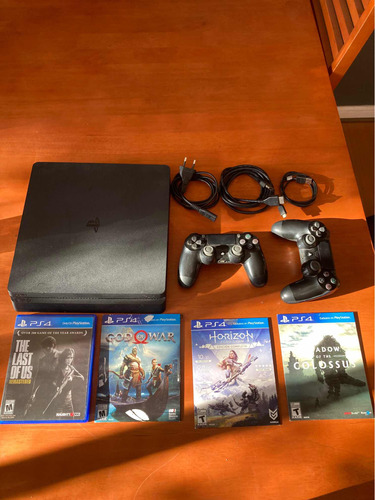 Playstation 4 Slim 1tb + 4 Juegos + 2 Controles