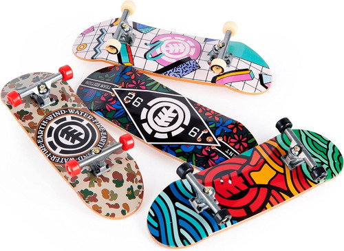 Tech Deck Set 4 Element Armables Patinetas Dedo Original
