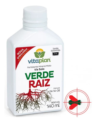 Fertilizante Verde Raiz Vitaplan 140ml