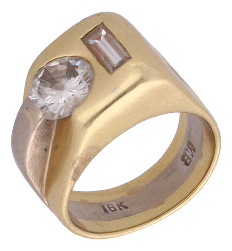 Anillo De 18k Oro Amarillo, 10.6 Gramos