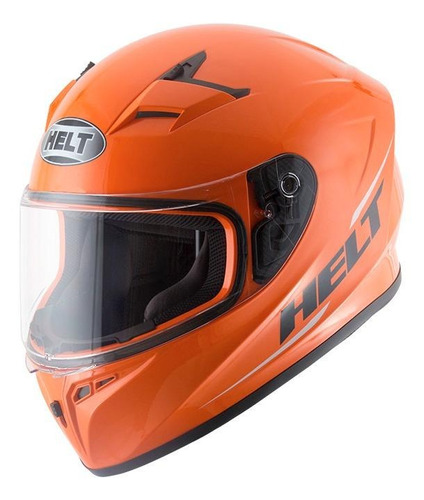 Capacete para moto  integral Helt Street  Street Polar  laranja tamanho 58 