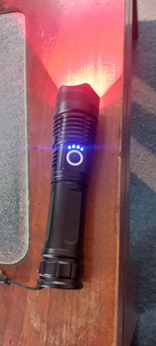 Linterna Led Luz Roja Con Zoom 1000 Lumenes, Para Caza 5 Mod