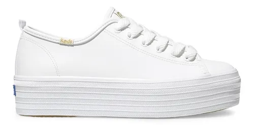 Keds blancos online de cuero