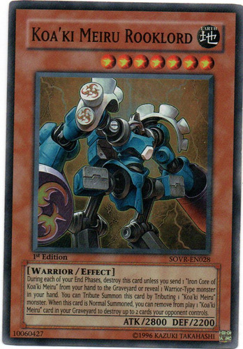 Koa´ki Meiru Rooklord 1stcarta Yugi Sovr-en028 Super Rare