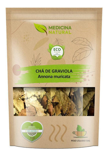 Chá De De Folhas De Graviola - Anonna Muricata - 50g